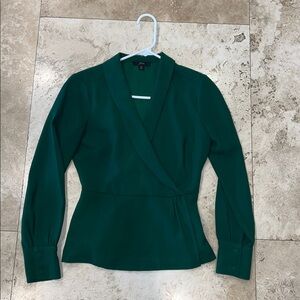Christmas green long sleeve blouse